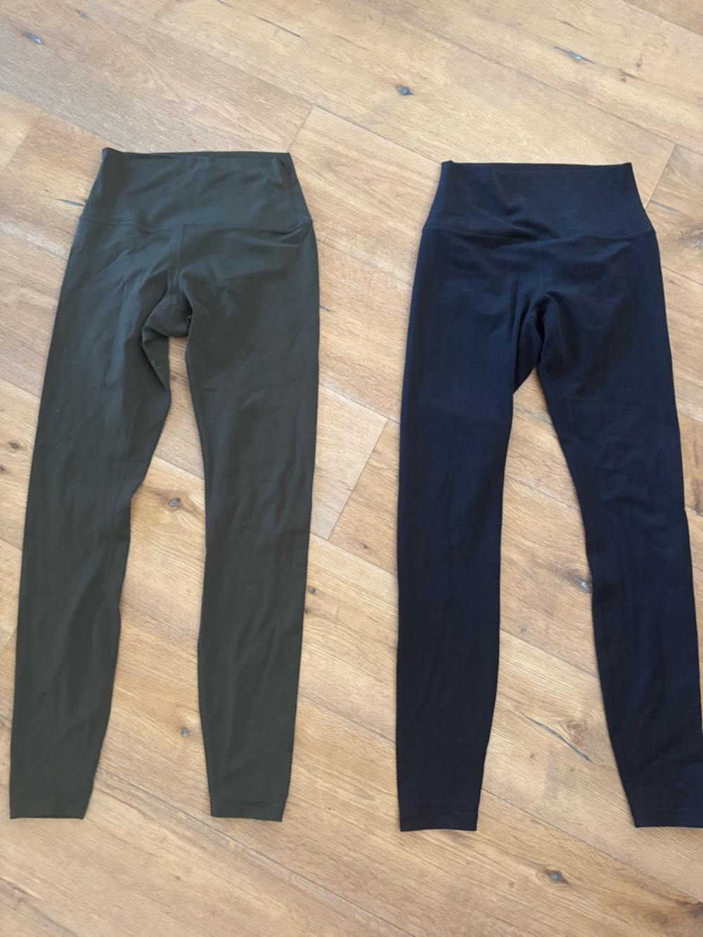 CRZ YOGA Olive Green & Black High-Waist Leggings Duo 2 pairs!